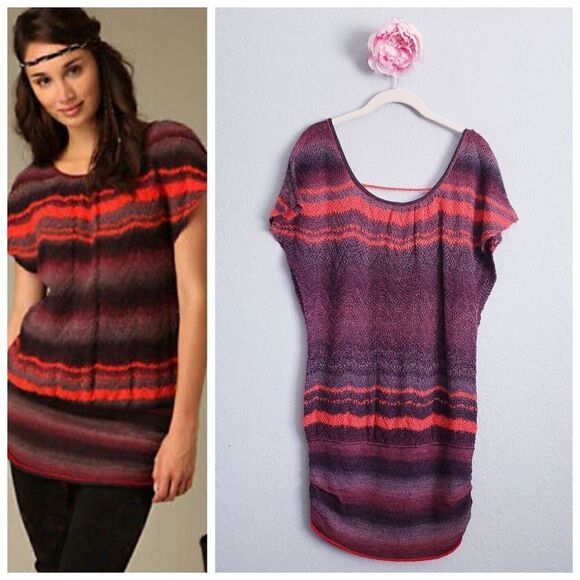 Free People Striped Wool Blend Tunic - Picture 1 of 8